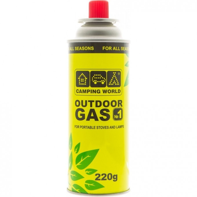 Картридж газовый CAMPING WORLD 220 г (цанговый) 381872 Картридж газовый CAMPING WORLD 220 г (цанговый) 381872