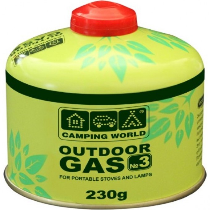 Картридж газовый CAMPING WORLD 230 г 381858 Картридж газовый CAMPING WORLD 230 г 381858