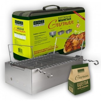 Коптильня-мангал CAMPING WORLD Gurman, размер S, 1 ярус